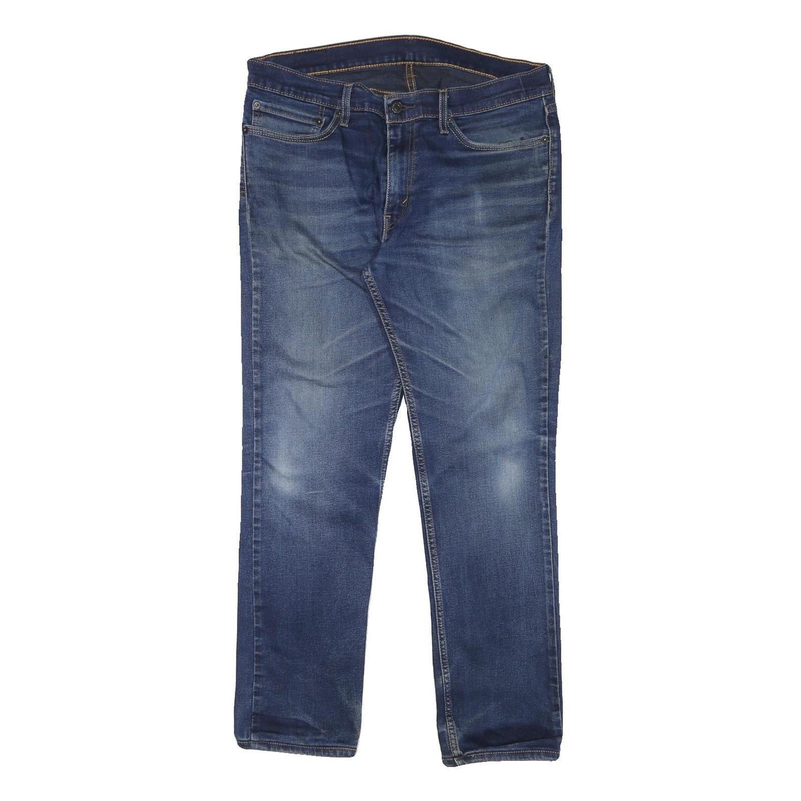 LEVI'S 511 Mens Jeans Blue Slim Slim Fit Denim Medium W34 L29 Zip