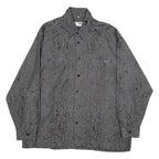 CLASSIC STYLE Mens Shirt Grey Long Sleeve 2XL