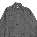 CLASSIC STYLE Mens Shirt Grey Long Sleeve 2XL