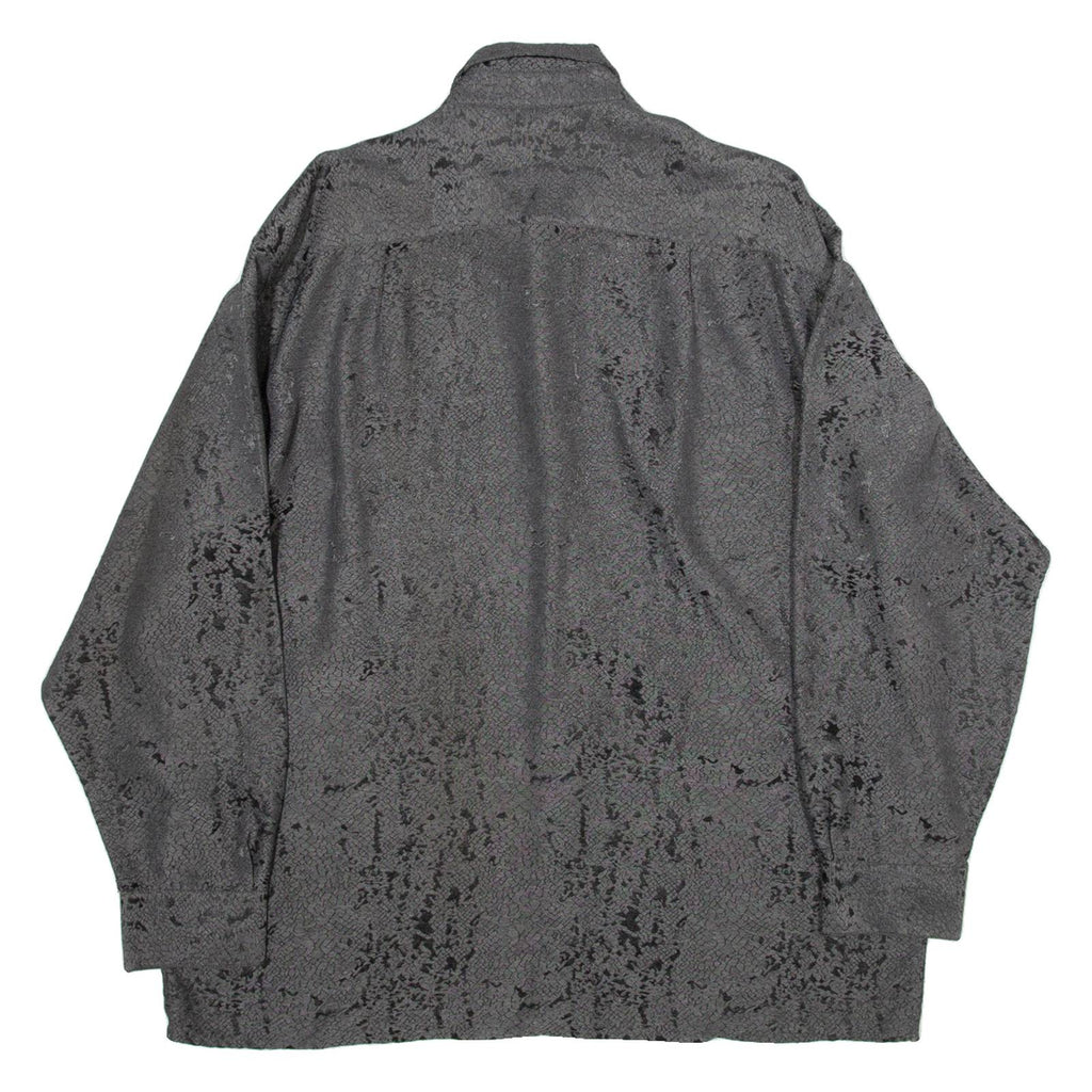 CLASSIC STYLE Mens Shirt Grey Long Sleeve 2XL