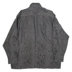 CLASSIC STYLE Mens Shirt Grey Long Sleeve 2XL