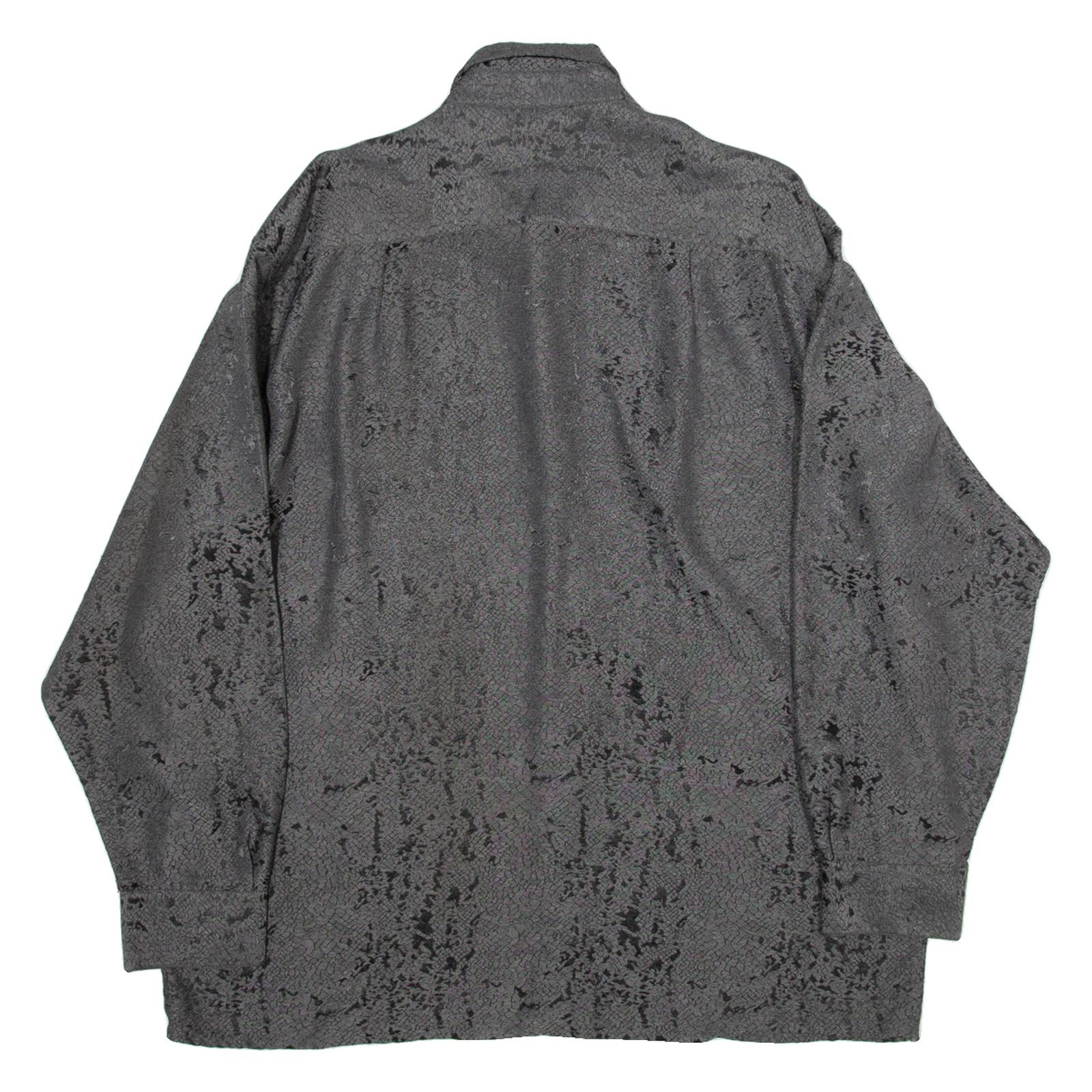 CLASSIC STYLE Mens Shirt Grey Long Sleeve 2XL