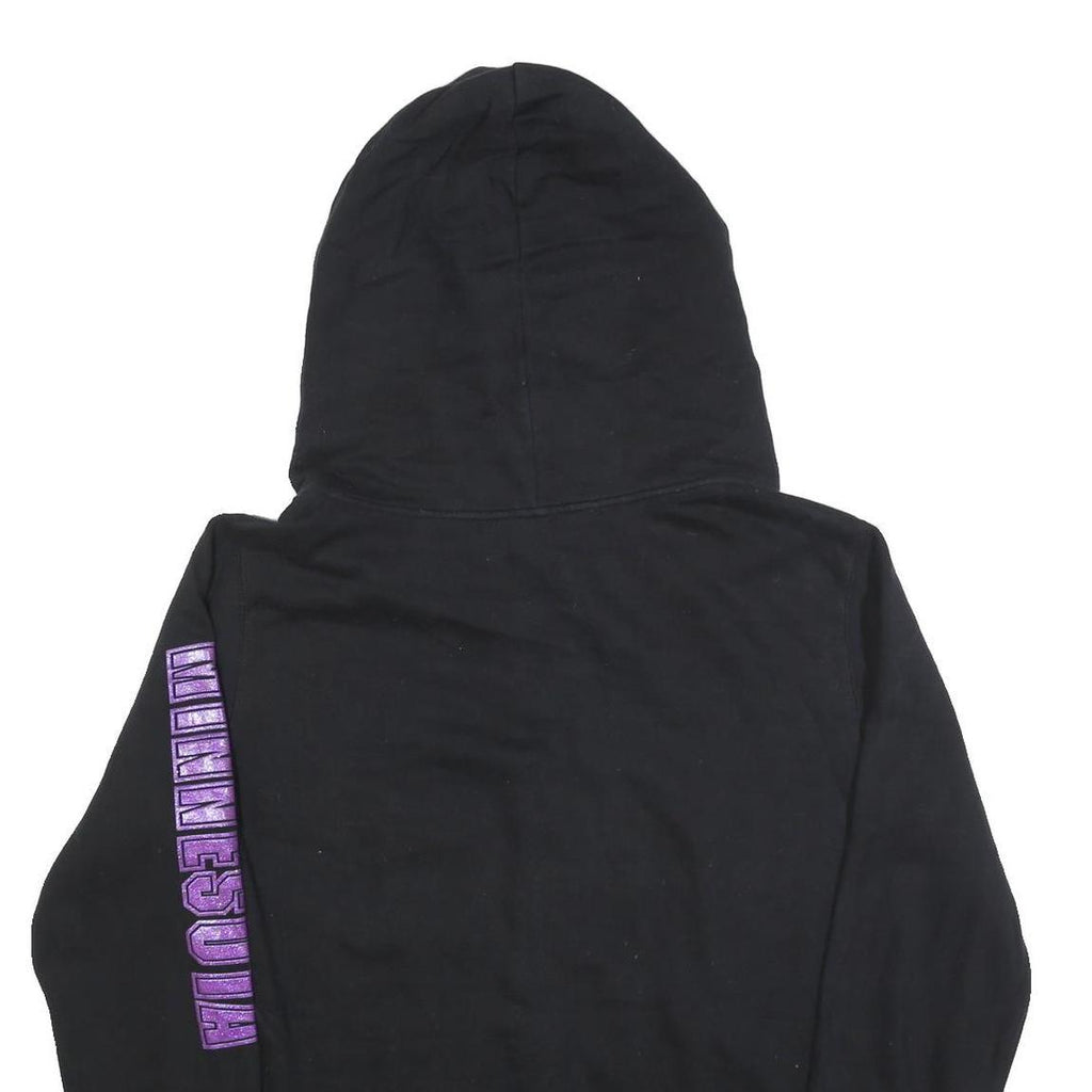 NFL Womens Black Vikings ¼ Zip Hoodie XL Football Team Sweatshirt