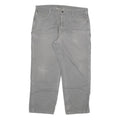 CARHARTT Mens Relaxed Grey Denim Jeans W40 L30 Workwear Zip Closure