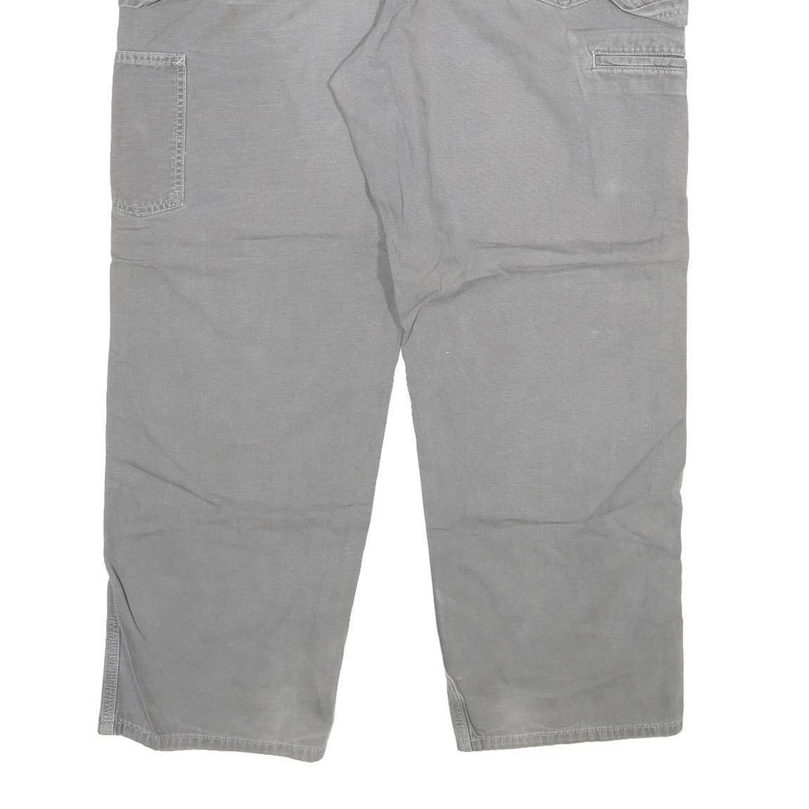 CARHARTT Mens Relaxed Grey Denim Jeans W40 L30 Workwear Zip Closure