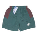 UMBRO Boys Shorts Green & Maroon Nylon Casual L W24 Sportswear