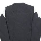 REEBOK Mens Black & White Zip Jacket XS Polyester Blend Colourblock Sportswear