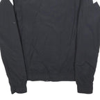 REEBOK Mens Black & White Zip Jacket XS Polyester Blend Colourblock Sportswear