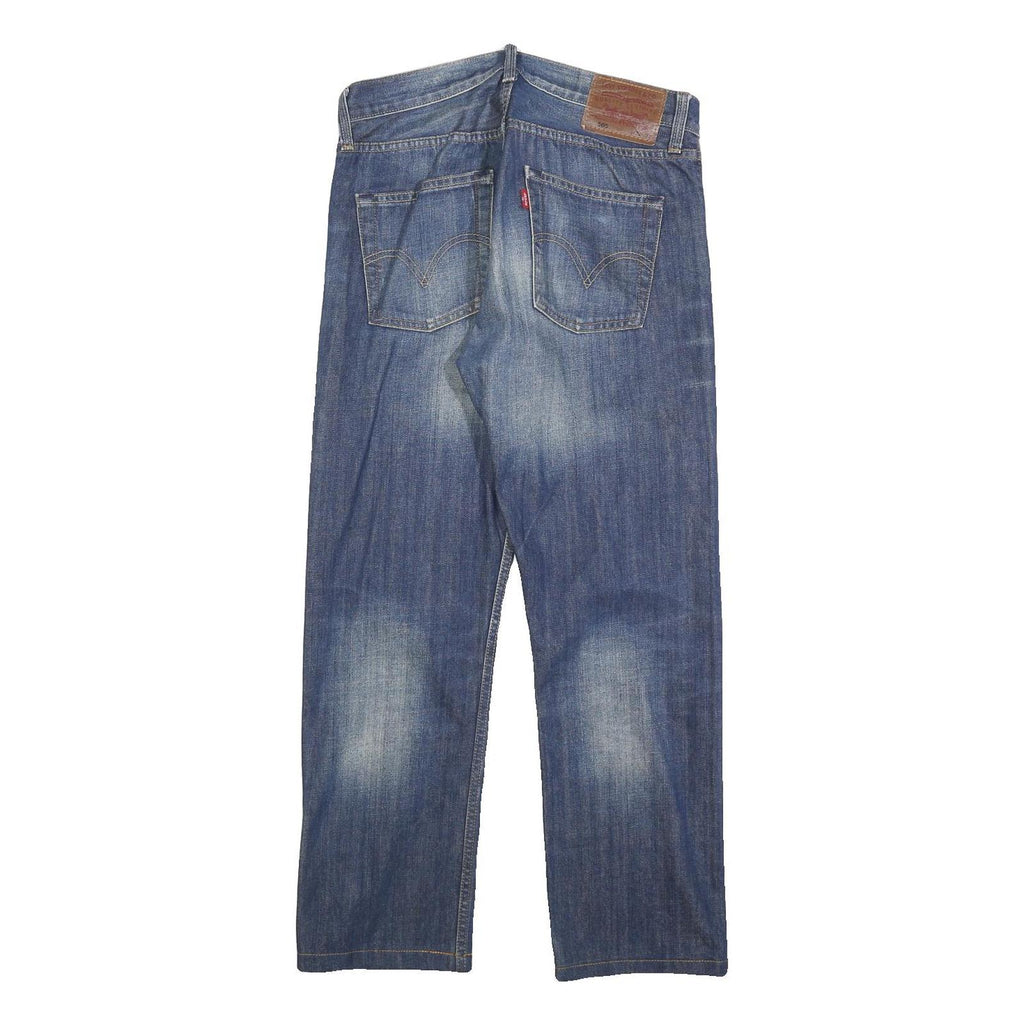 LEVI'S 505 Mens Jeans Blue Regular Straight Denim Medium W32 L27 Classic Zip