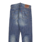 LEVI'S 505 Mens Jeans Blue Regular Straight Denim Medium W32 L27 Classic Zip