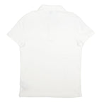 BOSS HUGO BOSS Mens White Cotton Blend Short Sleeve Plain XL Polo Shirt Casual