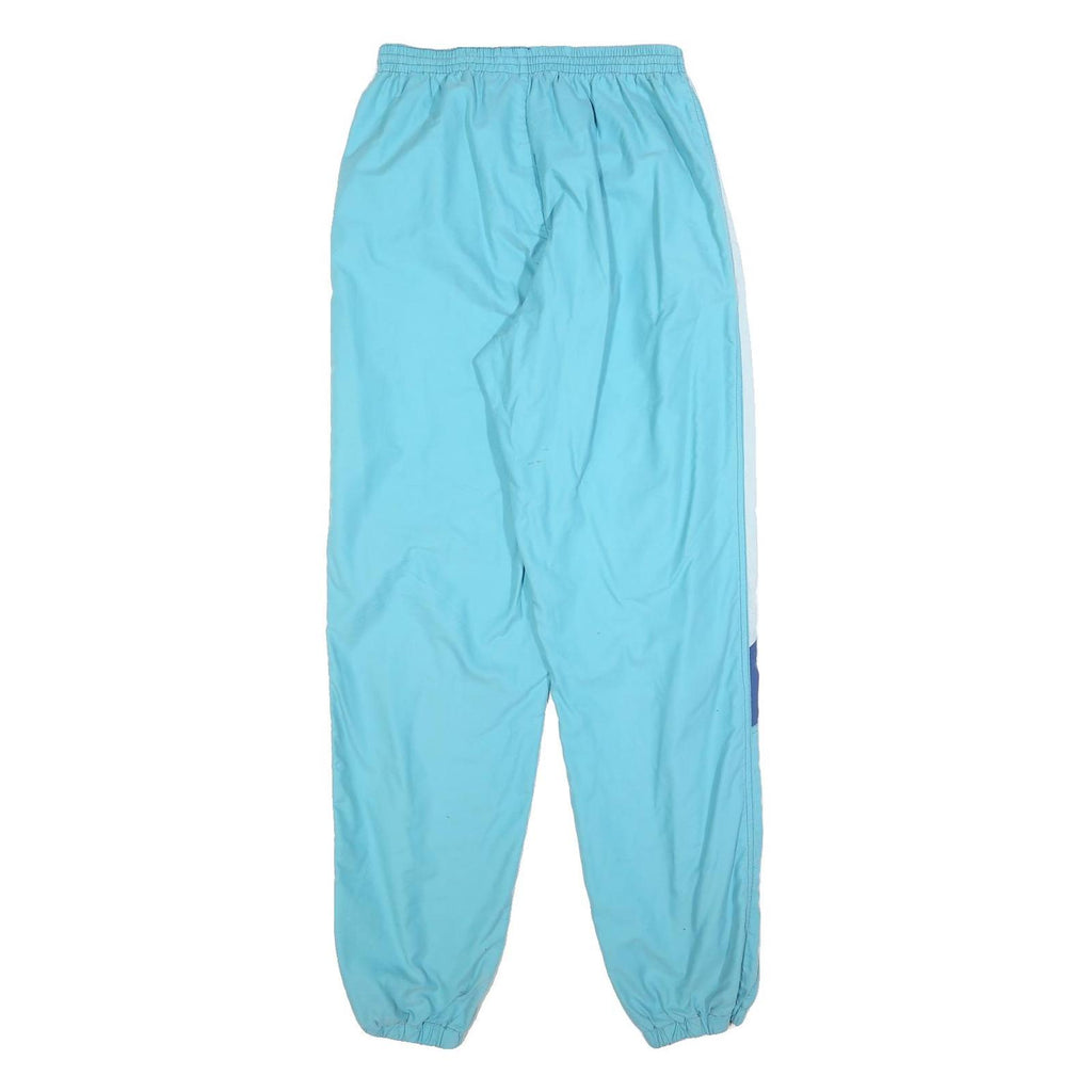 Mens Joggers Blue & White Relaxed Tapered S W26 L32 Polyester Blend Sports