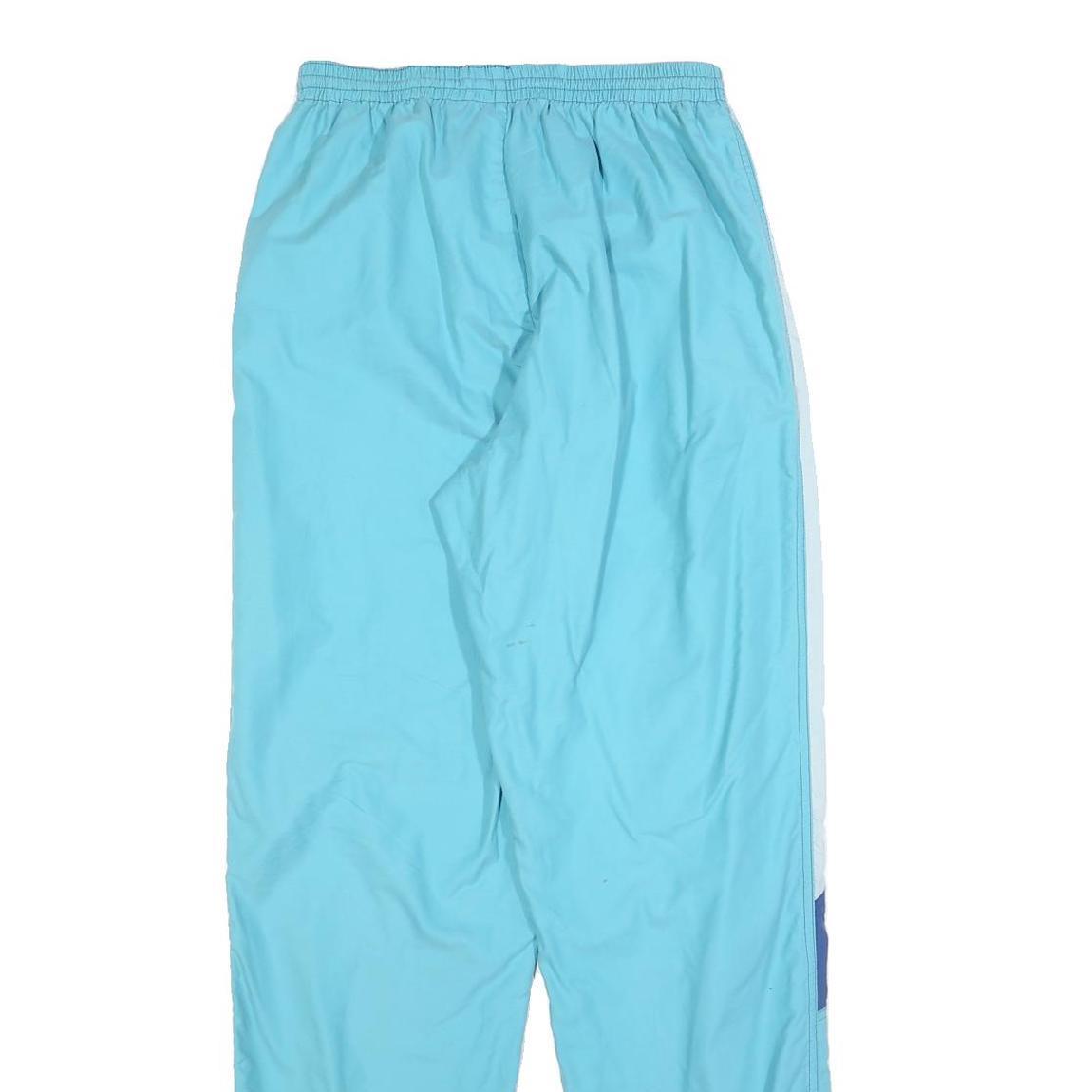 Mens Joggers Blue & White Relaxed Tapered S W26 L32 Polyester Blend Sports