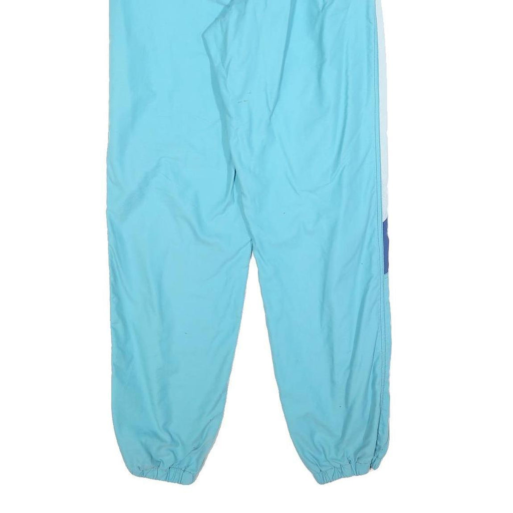 Mens Joggers Blue & White Relaxed Tapered S W26 L32 Polyester Blend Sports