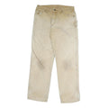 DICKIES Mens Cotton Beige Regular Straight Trousers W28 L30 Workwear Utility Zip