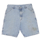 WRANGLER Mens Cotton Blend Blue Casual Denim Shorts L W36