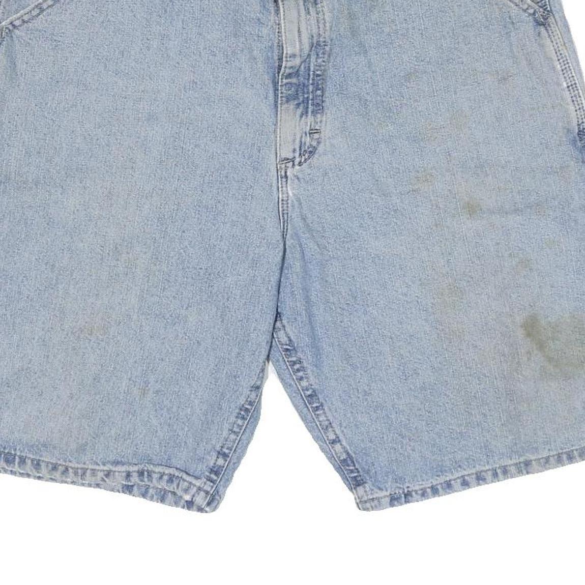 WRANGLER Mens Cotton Blend Blue Casual Denim Shorts L W36