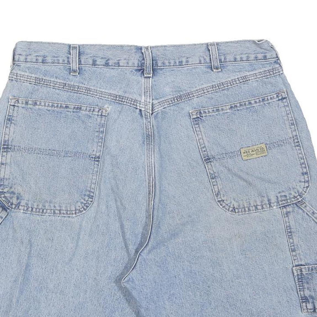 WRANGLER Mens Cotton Blend Blue Casual Denim Shorts L W36