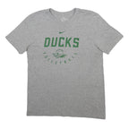 NIKE Mens Grey Ducks Graphic T-Shirt M Short Sleeve Crew Neck Cotton Blend