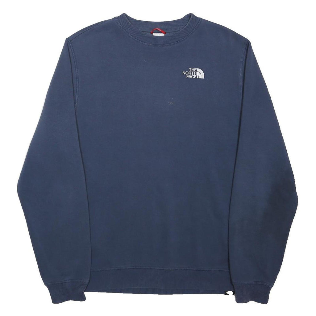 NORTH FACE Mens Blue Sweatshirt Crew Neck M Casual Outdoor Lightweight Warm