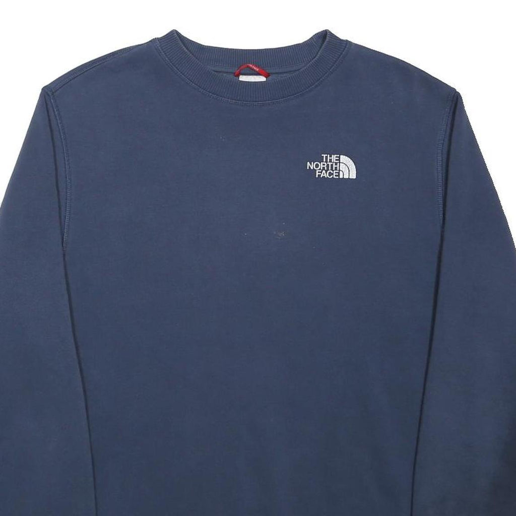 NORTH FACE Mens Blue Sweatshirt Crew Neck M Casual Outdoor Lightweight Warm