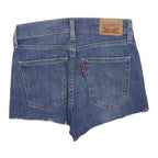 LEVI'S Womens Denim Blue Cut-Off Shorts S W26 Distressed Raw Hem Casual
