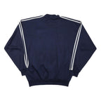 ADIDAS ORIGINALS Mens Navy Blue & White Sweatshirt Crew Neck XL Retro Logo