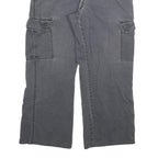 DICKIES Mens Cotton Blend Relaxed Cargo Trousers Black W30 L26 Workwear Utility