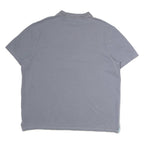 CALVIN KLEIN Mens Blue & Light Blue Cotton Short Sleeve Striped 2XL Polo Shirt