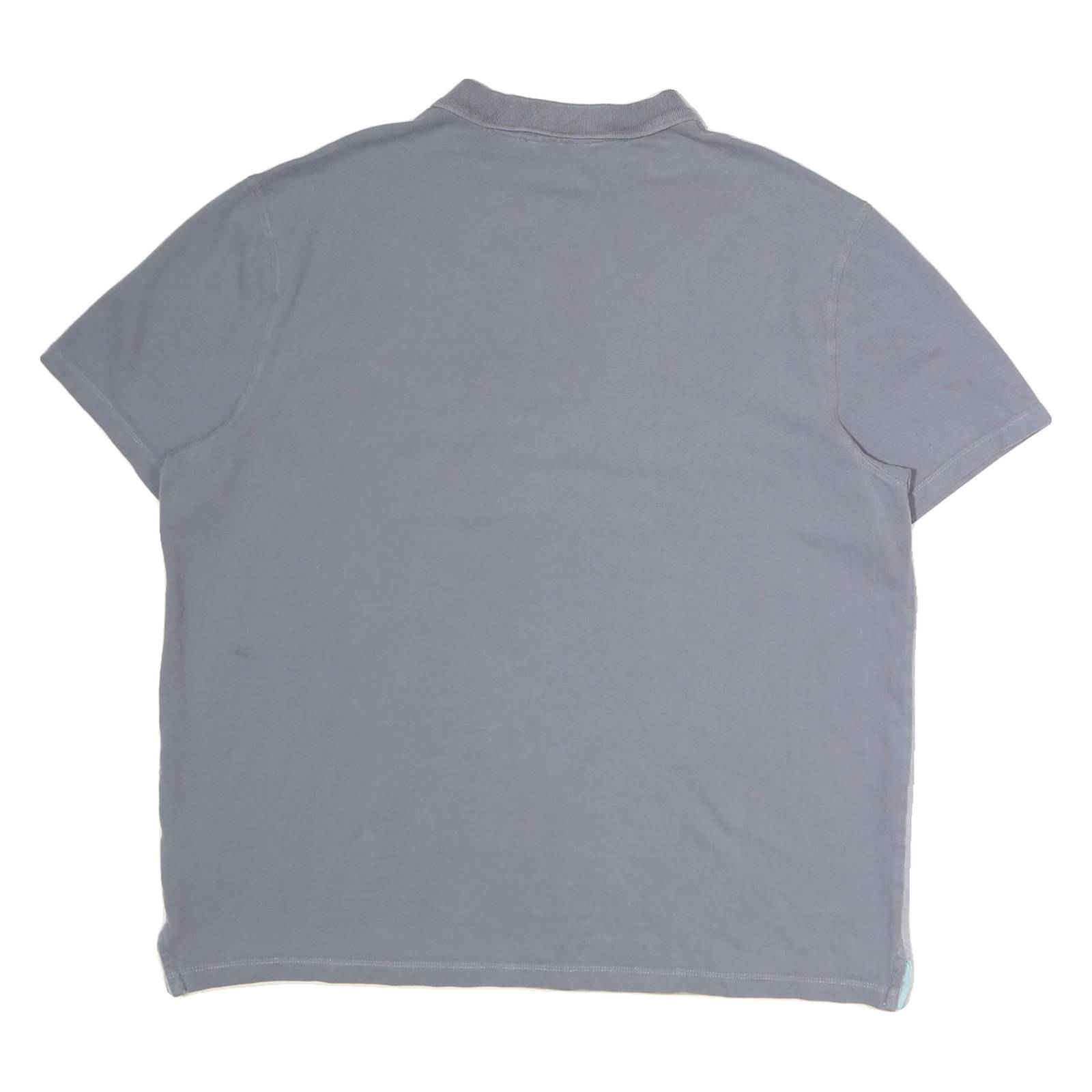 CALVIN KLEIN Mens Blue & Light Blue Cotton Short Sleeve Striped 2XL Polo Shirt