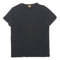 HUGO BOSS Mens Black Plain T-Shirt L Short Sleeve Crew Neck Casual Cotton Blend