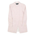 ZARA BASIC Womens Pink Jacket S Polyester Blend Plain Button Closure