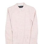 ZARA BASIC Womens Pink Jacket S Polyester Blend Plain Button Closure