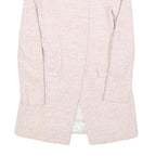 ZARA BASIC Womens Pink Jacket S Polyester Blend Plain Button Closure