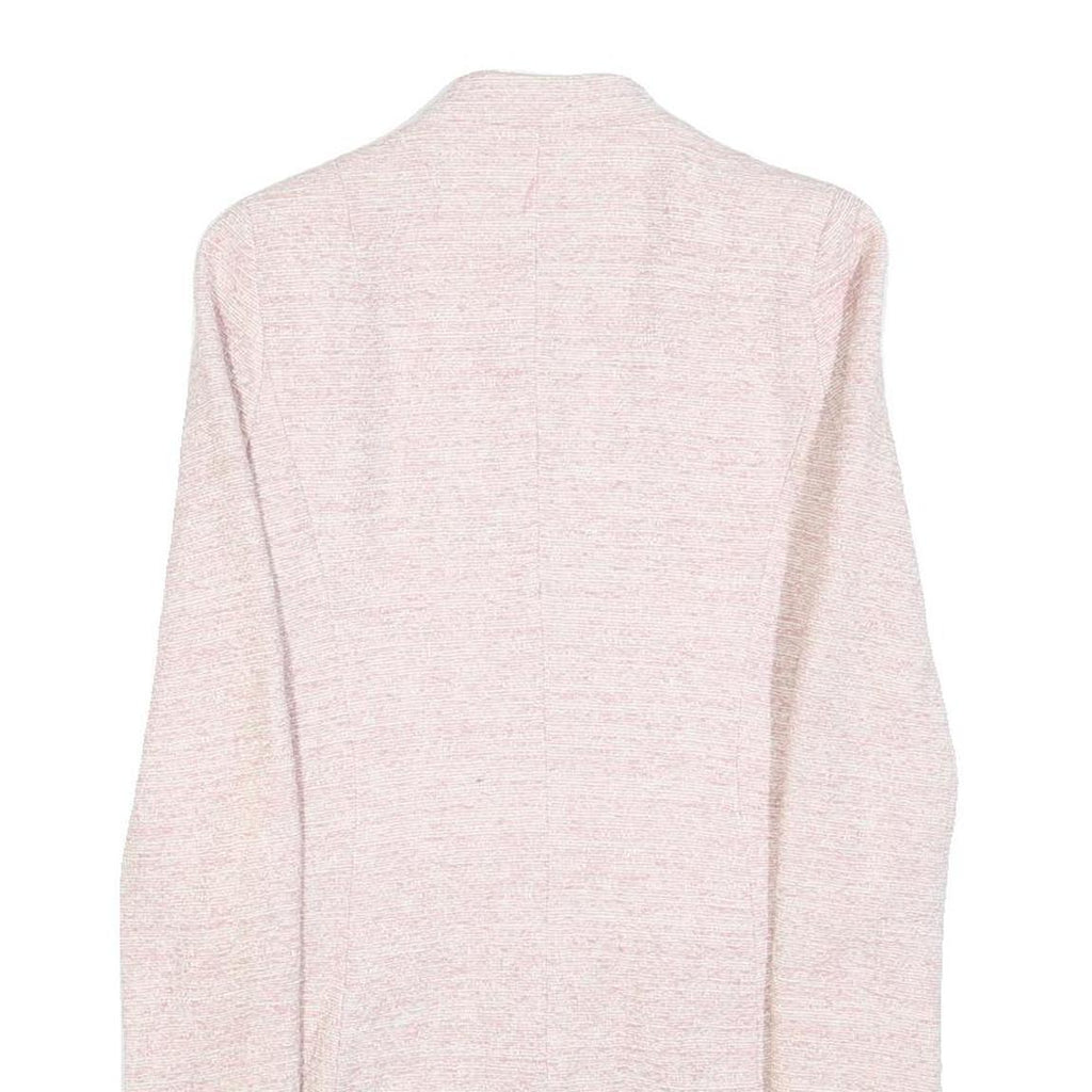 ZARA BASIC Womens Pink Jacket S Polyester Blend Plain Button Closure