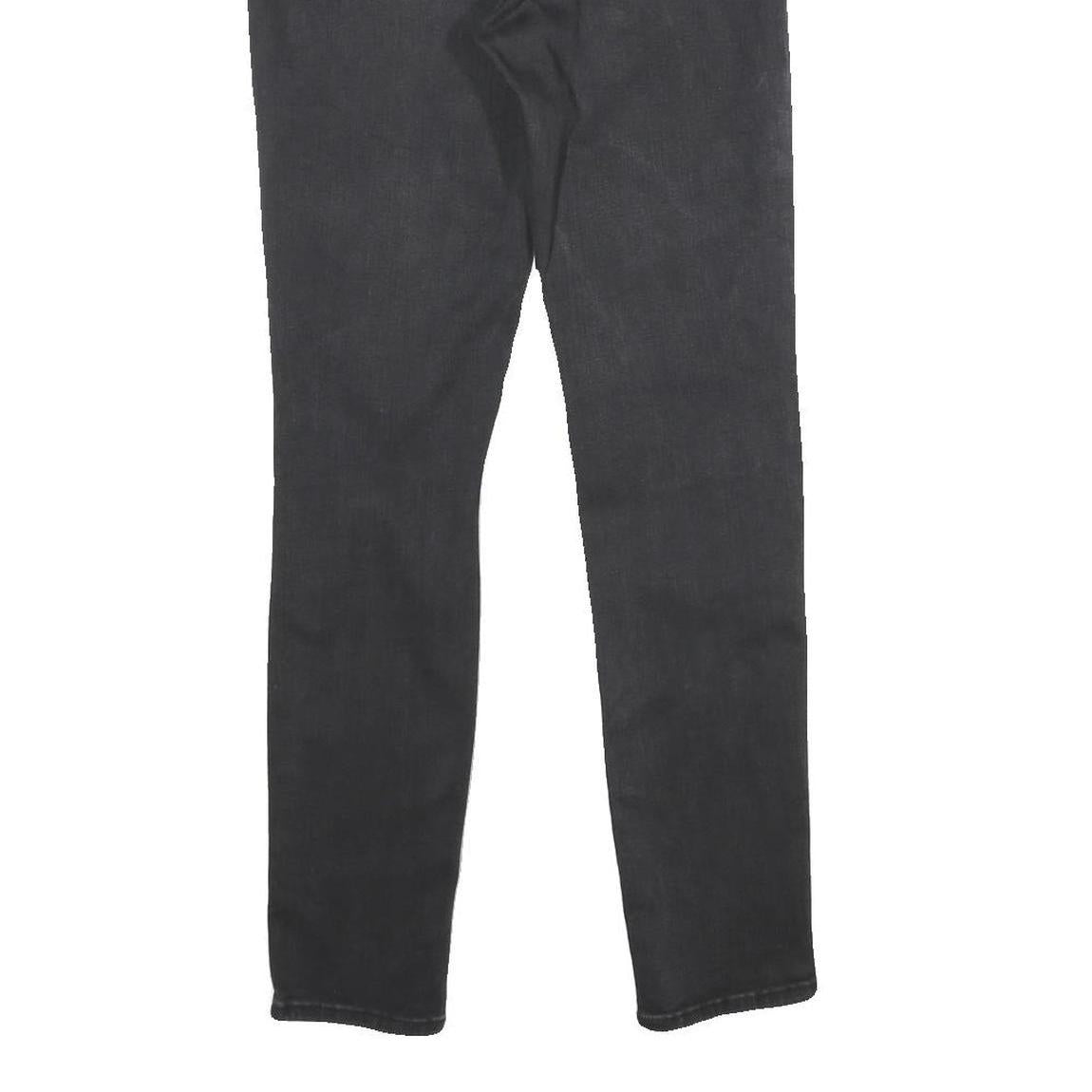 LEVI'S 711 Skinny Womens Jeans Black Slim Denim W28 L30 Distressed Cotton Blend