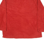 WHITESIERRA Mens Red Plain Pullover Regular Fit Jumper L Polyester Blend