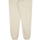 URBAN CLASSICS Mens Slim Beige & Cream Drawstring Casual Trousers W36 L32 Cotton