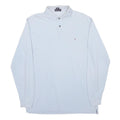 GANT Mens White Long Sleeve Plain Cotton Polo Shirt XL Classic Fit