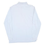 GANT Mens White Long Sleeve Plain Cotton Polo Shirt XL Classic Fit