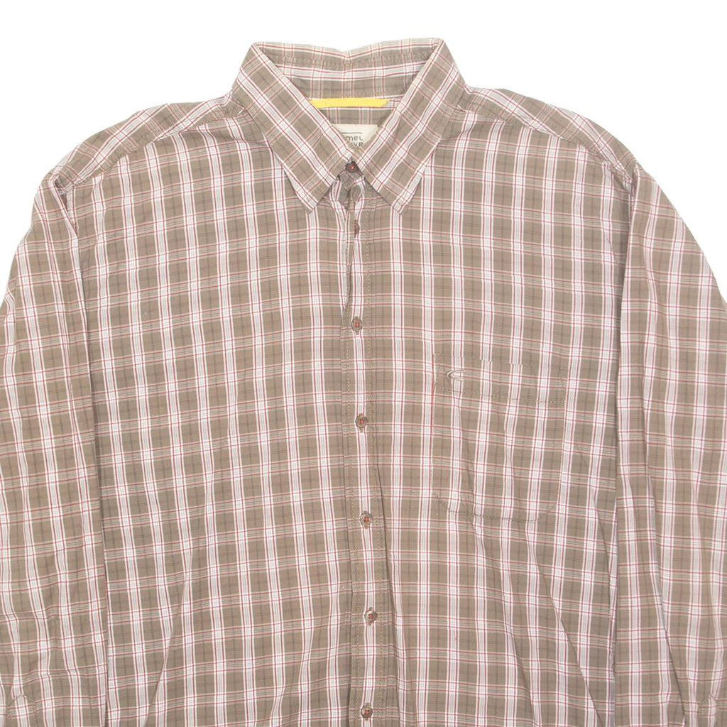 CAMEL ACTIVE Mens Shirt Brown Check Long Sleeve XL