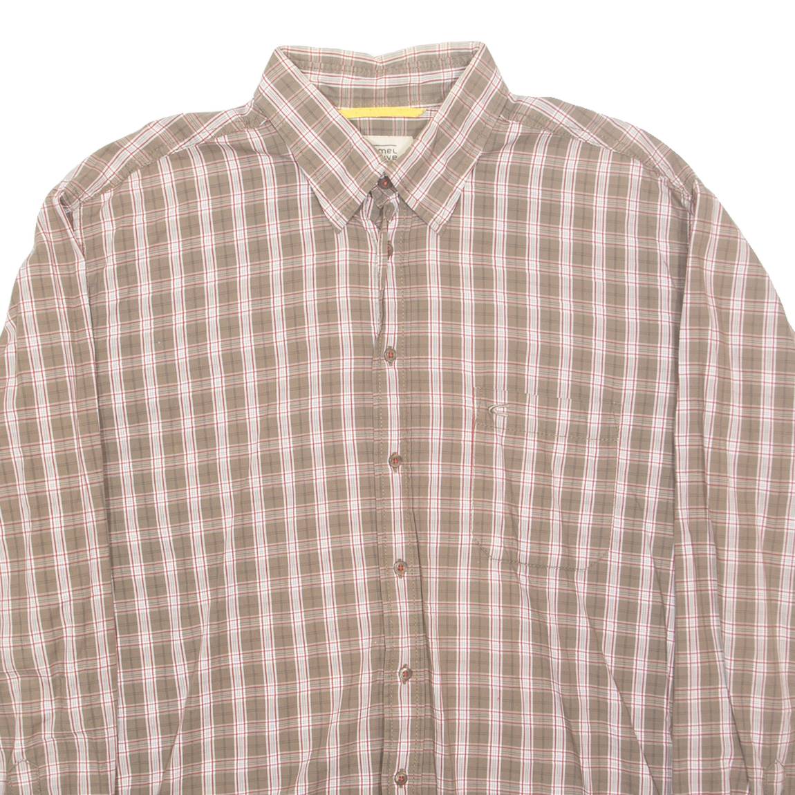 CAMEL ACTIVE Mens Shirt Brown Check Long Sleeve XL