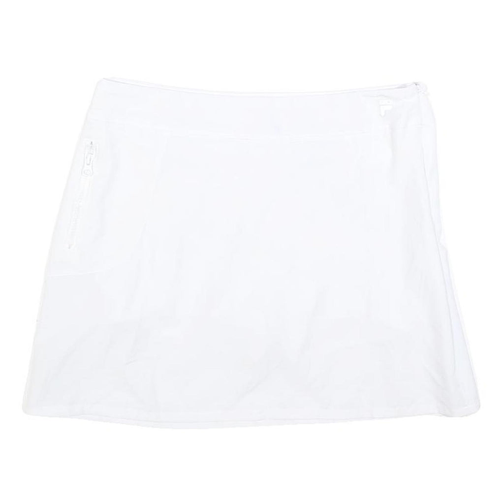 FILA Womens White Skater Short Skort Polyester Blend M Casual Activewear