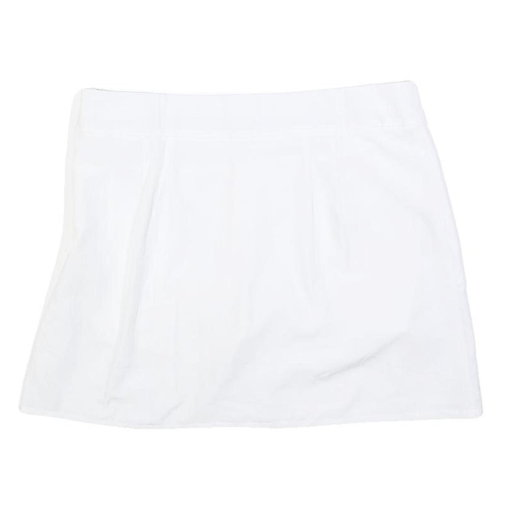 FILA Womens White Skater Short Skort Polyester Blend M Casual Activewear
