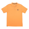 LONSDALE Mens Orange Cotton Blend Short Sleeve Polo Shirt L Embroidered Logo