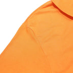 LONSDALE Mens Orange Cotton Blend Short Sleeve Polo Shirt L Embroidered Logo
