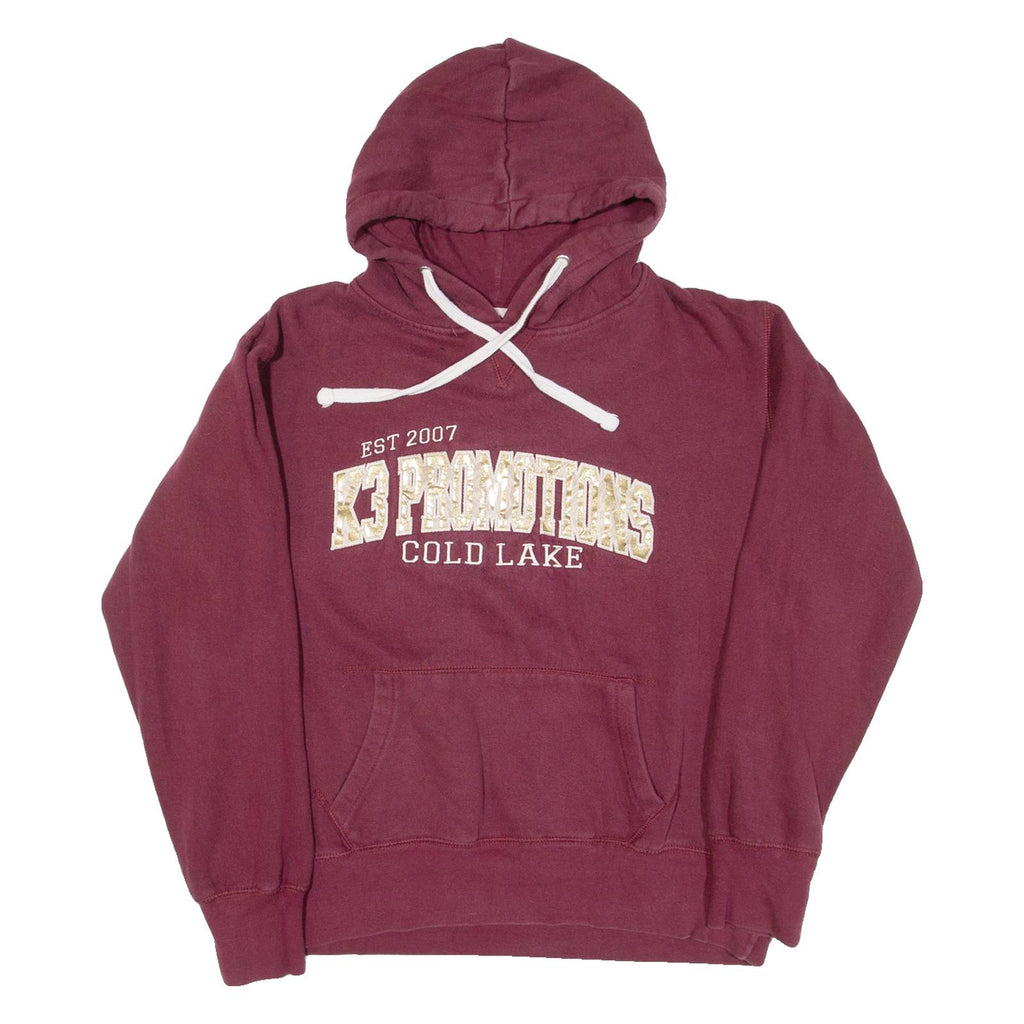 MUSKOKA Cold Lake Womens Maroon Hoodie USA L