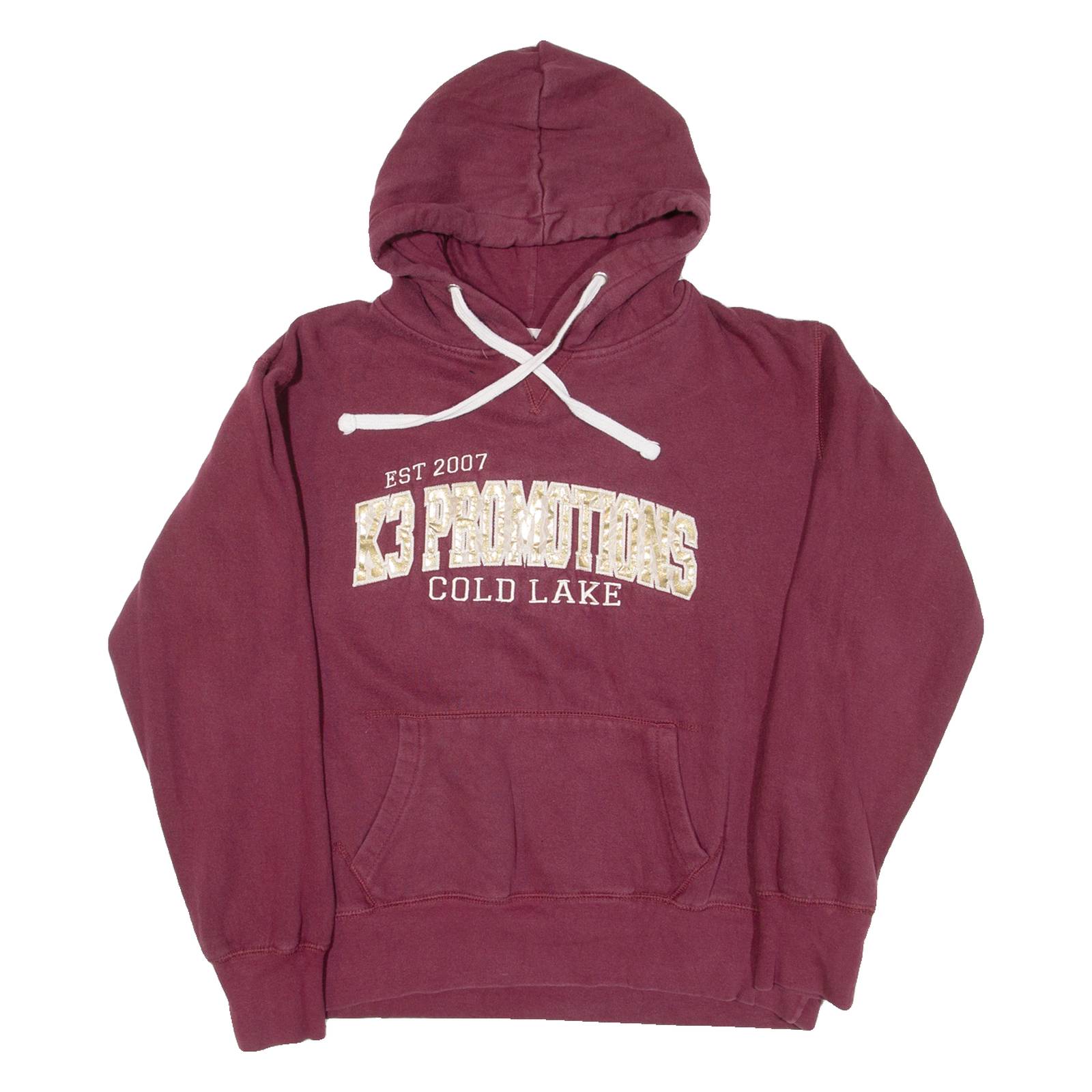 MUSKOKA Cold Lake Womens Maroon Hoodie USA L