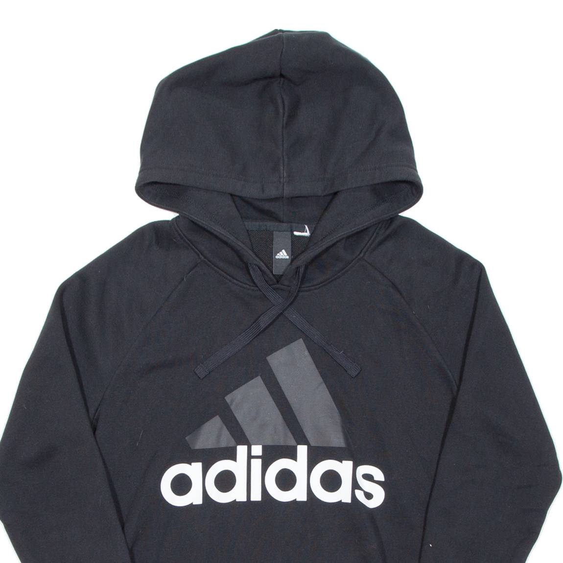 ADIDAS Mens Black Hoodie S