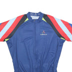 CEROTI Mens Blue Polyester Cycling Jersey M Short Sleeve Zip Neck